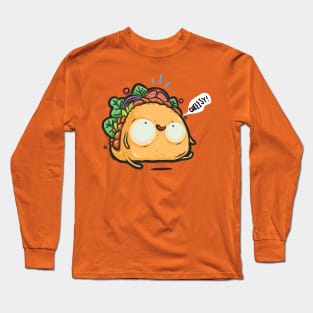 Kawaii Taco Cheesy Silly Butt Long Sleeve T-Shirt